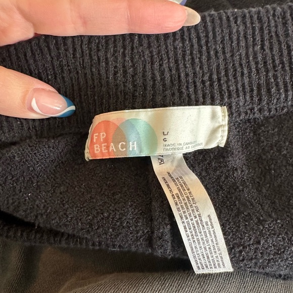 Black Free People Beach Sweat Set - Picture 5 of 6